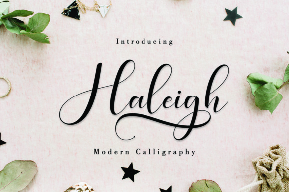 Haleigh Script Font Poster 1