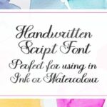 Halfesika Script Font Poster 7