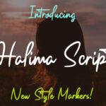 Halima Script Font Poster 1