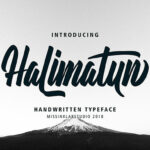 Halimatun Font Poster 1