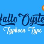 Hallo Oyster Font Poster 1
