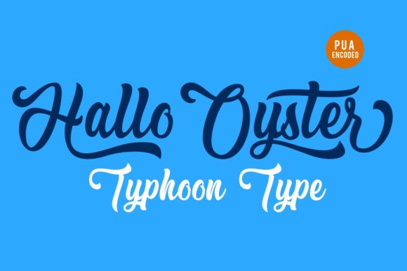 Hallo Oyster Font Poster 1