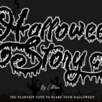 Halloween Story Font Poster 1