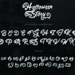 Halloween Story Font Poster 5