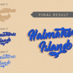 Halmahera Island Font Poster 4