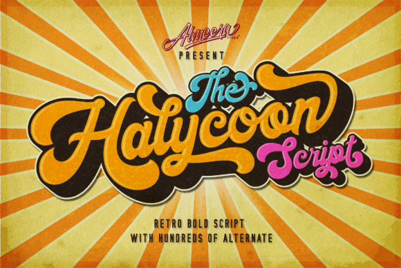 Halycoon Script Font Poster 1