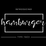 Hamburger Font Poster 5