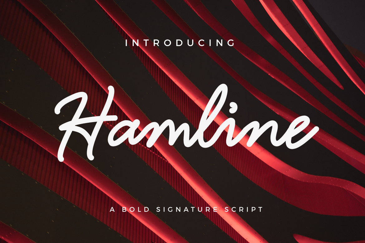 Hamline Font Poster 1