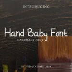 Hand Baby Font Poster 1