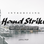 Hand Strike Font Poster 1