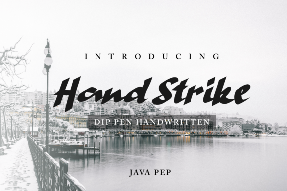 Hand Strike Font Poster 1