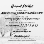 Hand Strike Font Poster 2