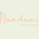 Handani Font Poster 1