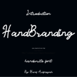 Handbranding Font Poster 2