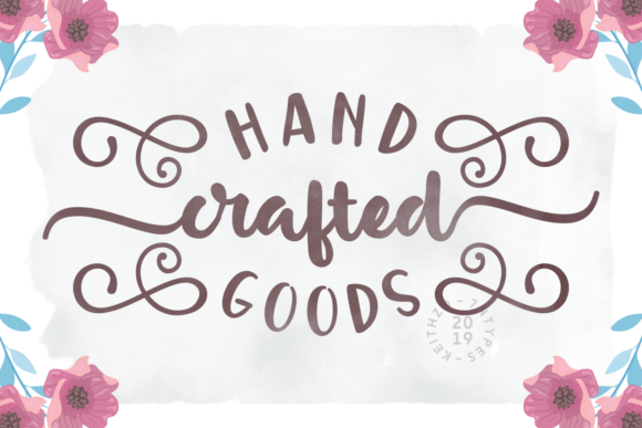 Handcrafted Goods Font Poster 1