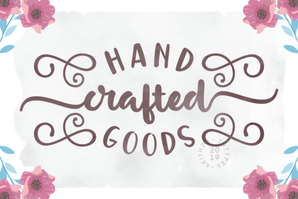 Handcrafted Goods Font