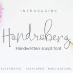 Handroberg Font Poster 1