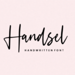 Handsel Font Poster 1