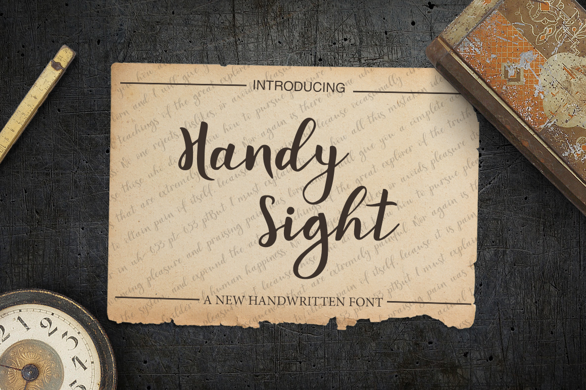 Handy Sight Font Poster 1