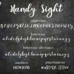 Handy Sight Font Poster 9