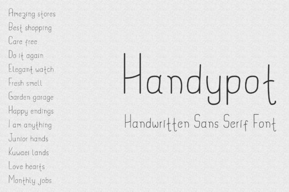 Handypot Font Poster 1