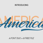 Hangberd America Duo Font Poster 2