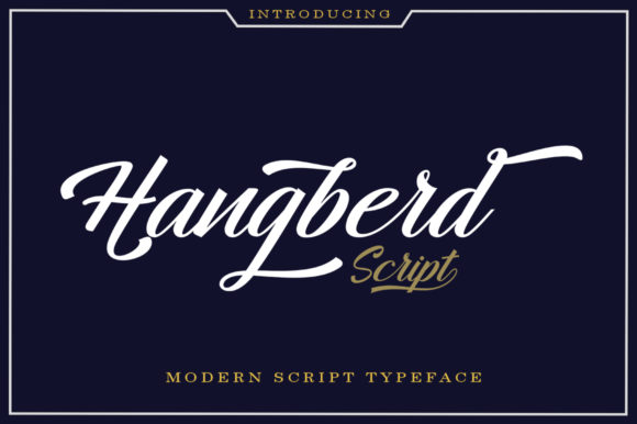 Hangberd Script Font Poster 1