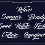 Hangberd Script Font Poster 4