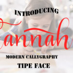 Hannah Script Font Poster 1