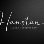 Hanston Font Poster 1