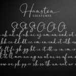 Hanston Font Poster 12