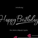 Happy Birthday Font Poster 1