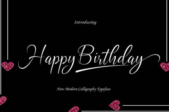 Happy Birthday Font Poster 1