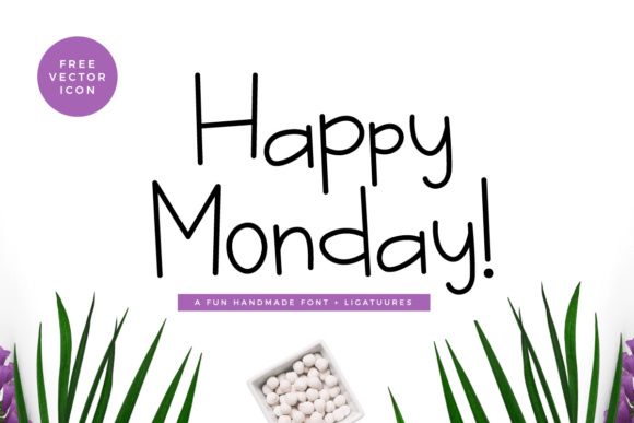 Happy Monday Font Poster 1