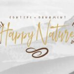 Happy Nature Font Poster 1