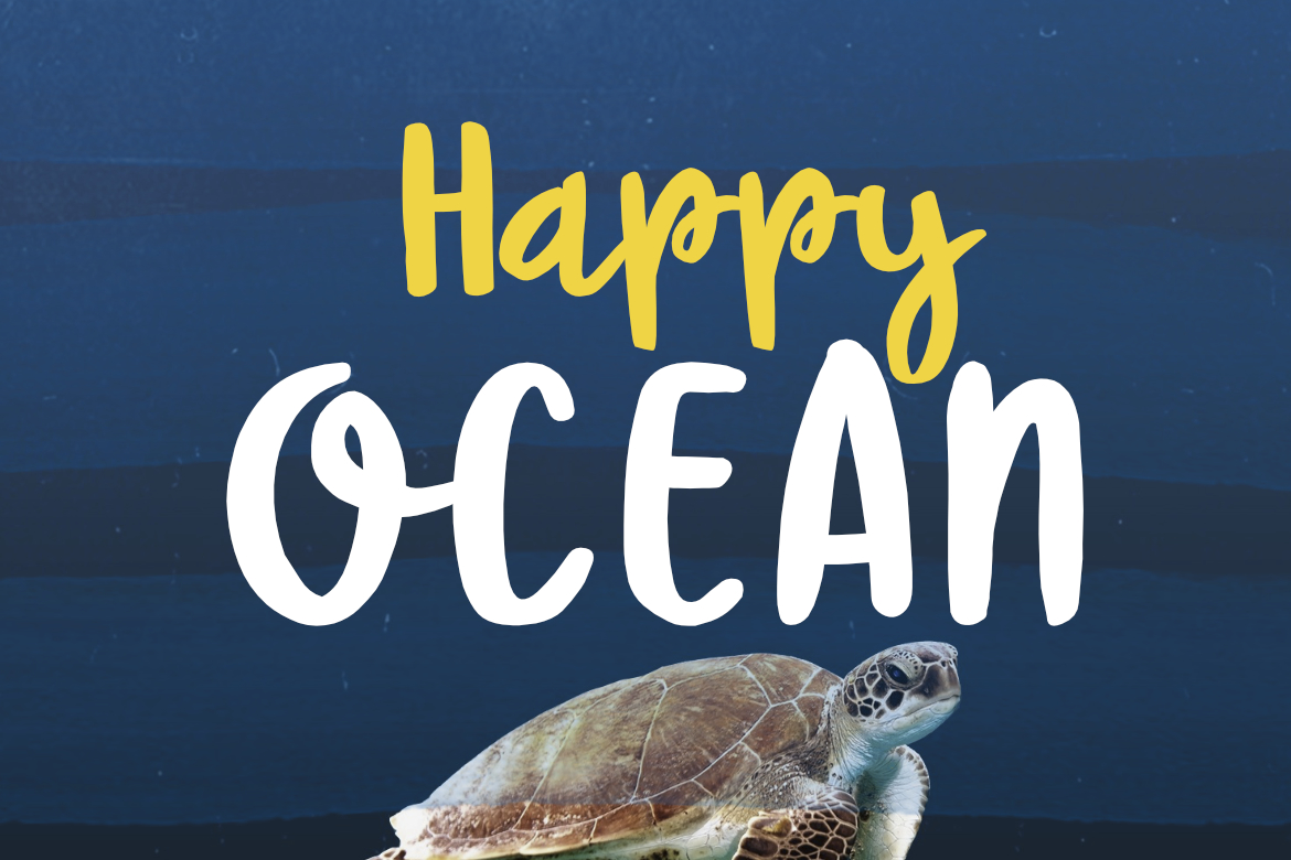 Happy Ocean Font Poster 1