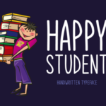 Happy Student Font Poster 1