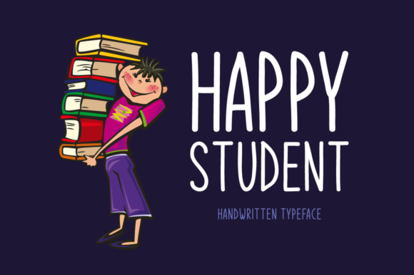 Happy Student Font Happy Student Font Poster 1