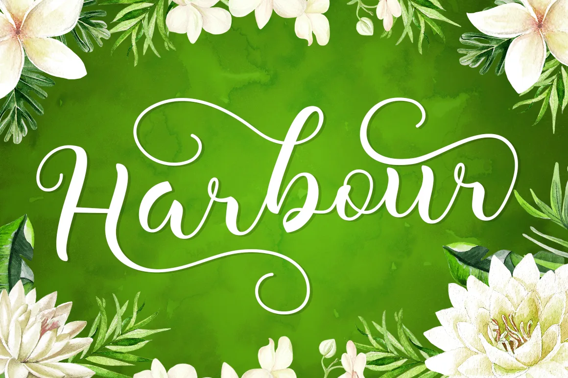 Harbour Font Harbour Font Poster 1