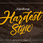 Hardest Style Font Poster 1