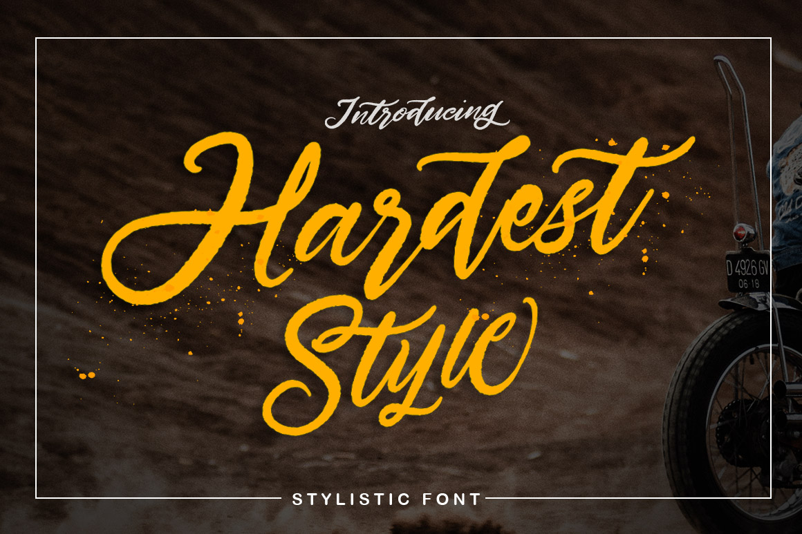 Hardest Style Font Poster 1