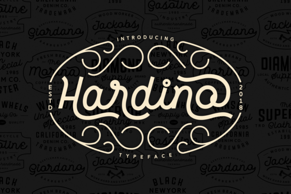 Hardino Font Poster 1