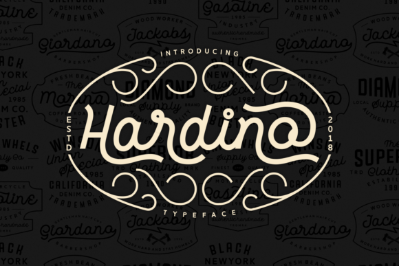 Hardino Font Hardino Font Poster 1