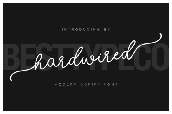 Hardwired Font Poster 1