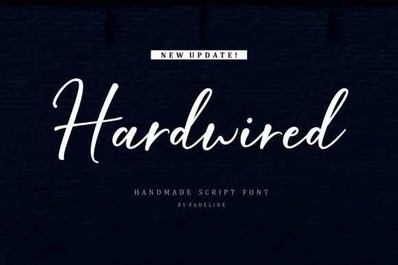 Hardwired Font Hardwired Font Poster 1