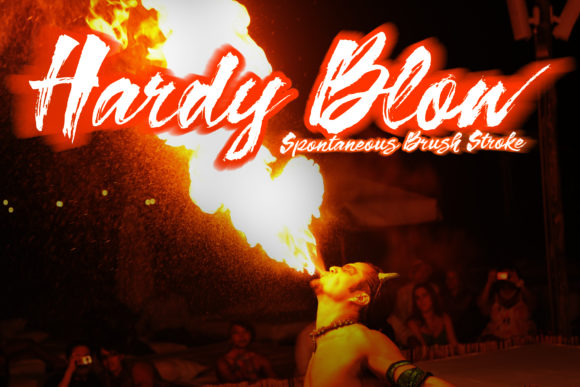 Hardy Blow Font Poster 1