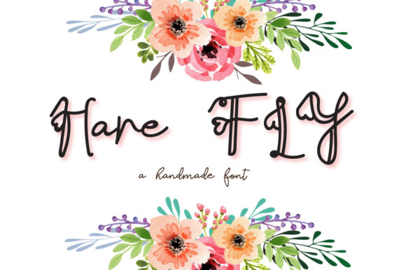 Hare Fly Font Poster 1