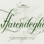Harendegha Script Font Poster 1