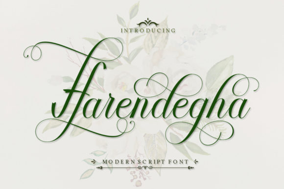 Harendegha Script Font Poster 1