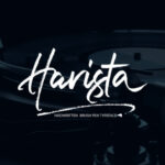 Harista Script Font Poster 1